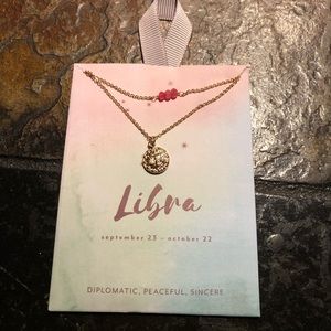 Libra Pedant Necklace NWT